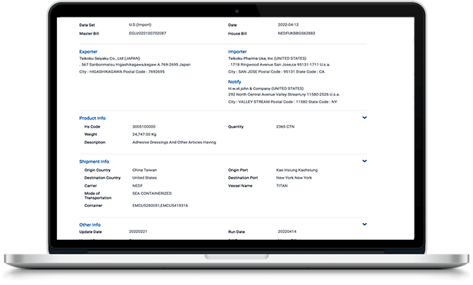 Detalhes de embarque